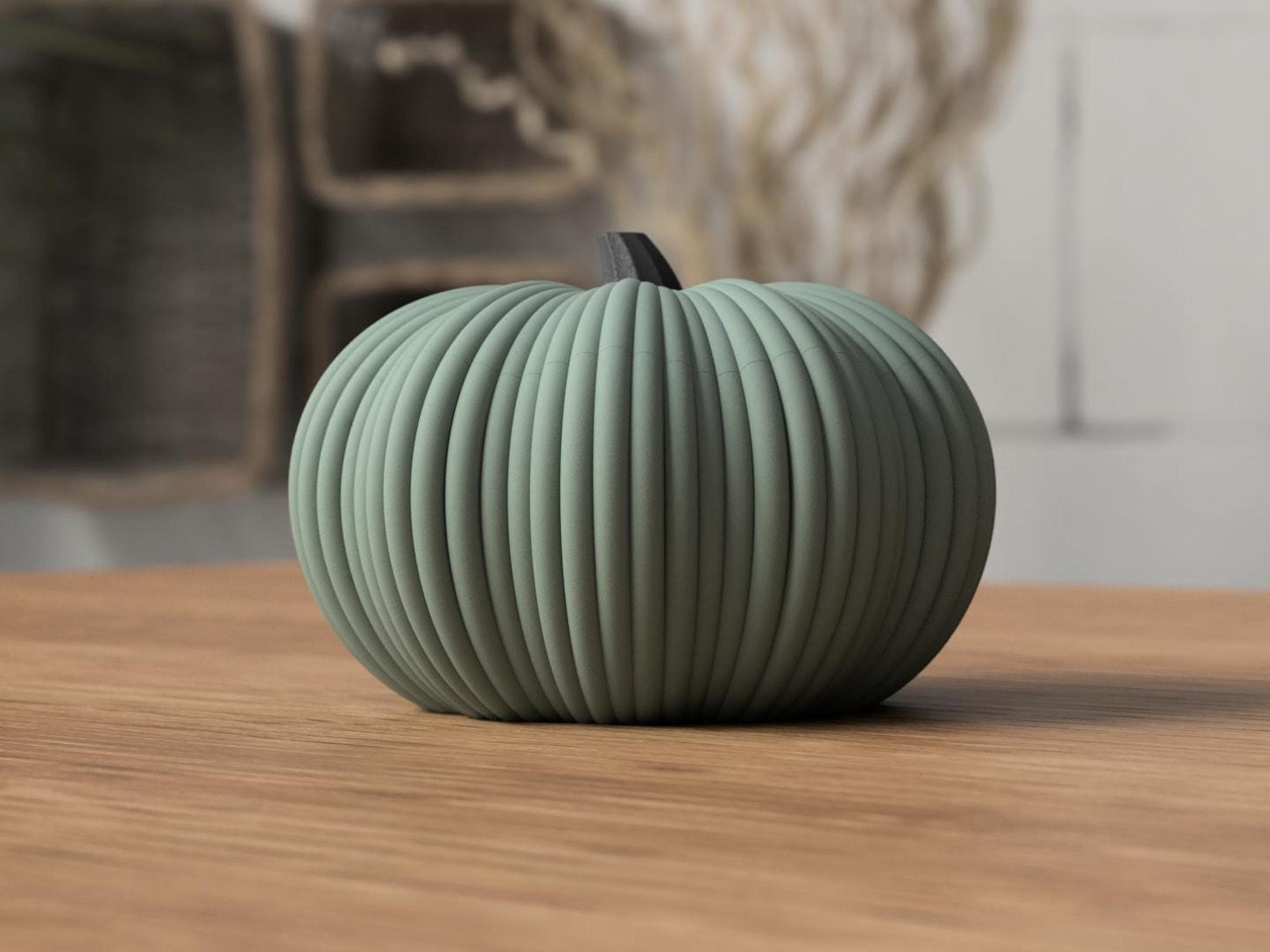 Ribbed Pumpkin Bowl with Lid, Modern Fall Decor, Pumpkin Candy Bowl, Autumn Home Decor, Decorative Storage Container – photo 13